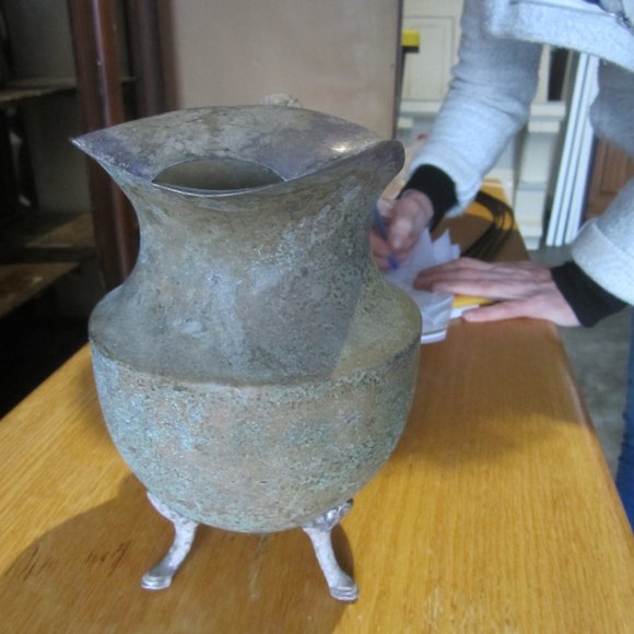 VTG 60'S METAL WATER PITCHER, LARGE PITCHER - Picture 2 of 7